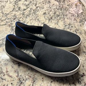 Rothy's Womens 6 Blue Slip On Sneakers Shoes